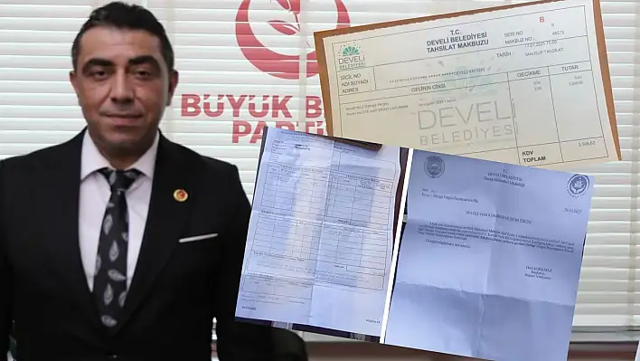 Develi Belediyesi'nin damga vergisi borcu 215 kiracıya mı yansıtıldı?