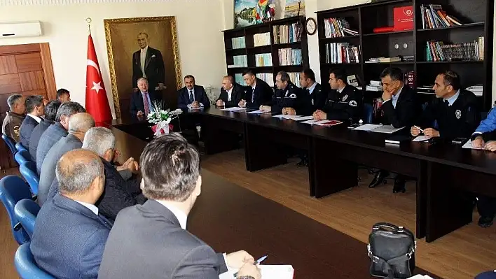 Develi'de İlçe Güvenlik Danışma Kurulu Toplantısı yapıldı