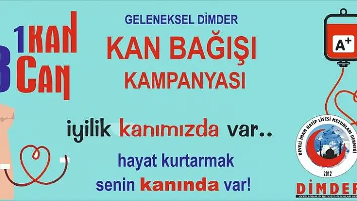 Develi'de kan bağışı kampanyası başlatıldı