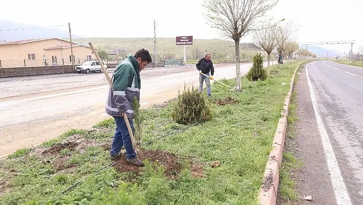 Develi'de Park Ve Bahçe Ekiplerinden İlkbahar Hazırlığı