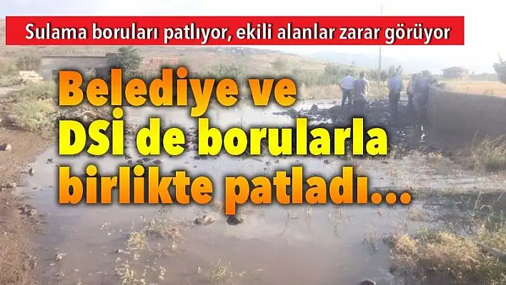 Develi'de patlak boru isyanı