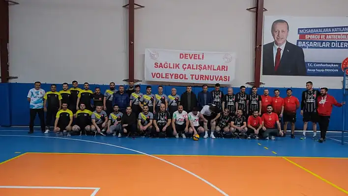 Develi'de sağlık çalışanları voleybol sahalarında buluştu!