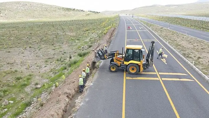 Develi - Erciyes yolunda çalışma var!