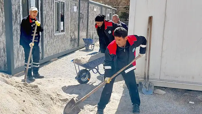 Develi Konteyner Kenti Elbistan'da yapılmaya başladı