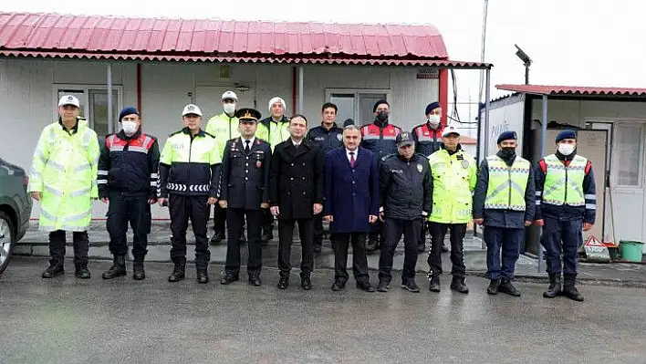 Develi protokolünden güvenlik noktasına ziyaret