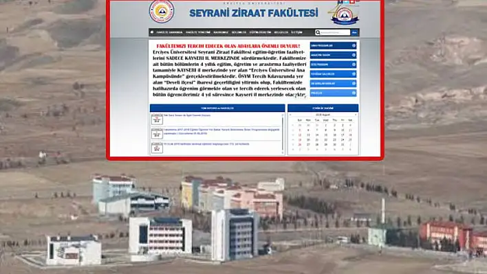 Develi Seyrani Ziraat Fakültesi'nde eğitime kilit vuruldu!