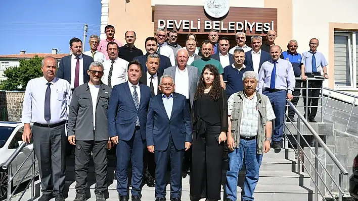 Develi'ye Büyükşehir ziyareti: Hizmetler konuşuldu