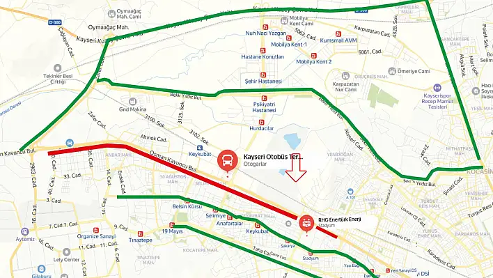 Dikkat! Kayseri'de bugün o yollar trafiğe kapatılacak