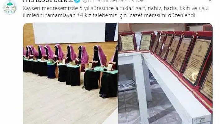 Diyanet'in bundan haber var mı? Meğer Kayseri'de medrese açılmış!