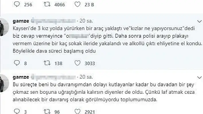 (Düzeltme) Kendisine laf atan şahsın peşini bırakmayan genç kız, emsal karar alınmasını sağladı
