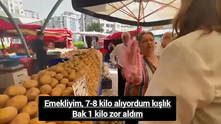 Emekli kadın böyle dert yandı: Daha önce ben kışlık 7-8 kilo alıyordum, şimdi 1 kilo zor aldım!