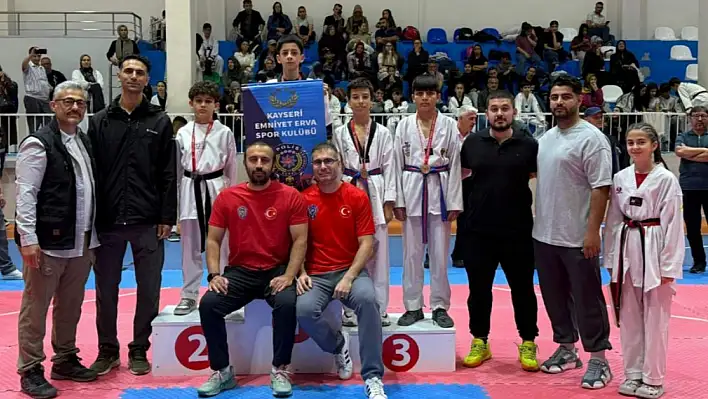 Emniyet Erva, taekwondoda 14 madalya kazandı
