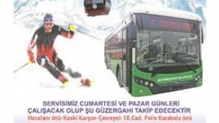 ERCİYES'E OTOBÜS SEFERLERİ BAŞLADI