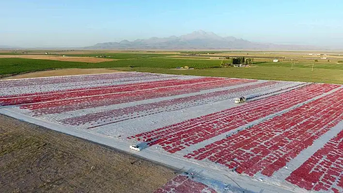 Erciyes'in etekleri kırmızıya boyandı