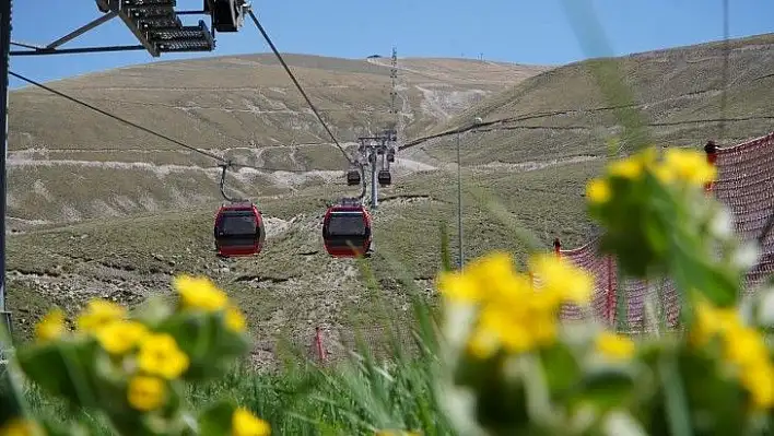 Erciyes'te teleferiklerin çalışma saati belli oldu