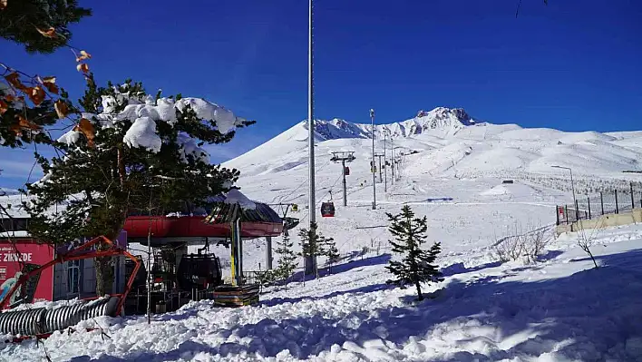 Erciyes'te kar manzaraları...