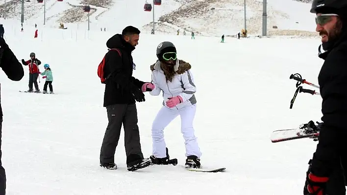 Erciyes'te sömestir tatili dolu dolu geçiyor
