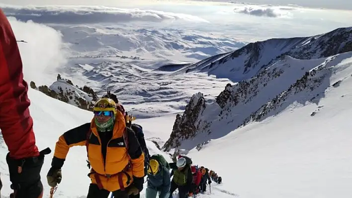 Erciyes'te zirve heyecanı