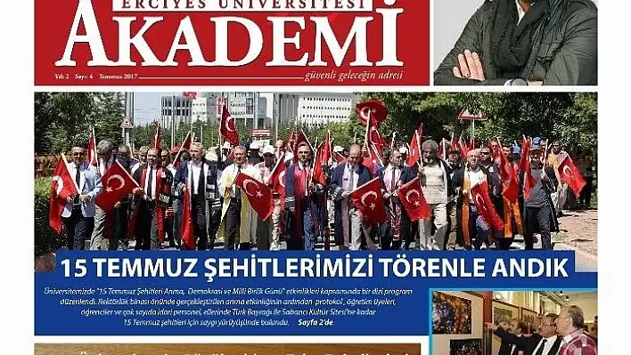 Erciyes Üniversitesi AKADEMİ'nin 4. sayısı çıktı