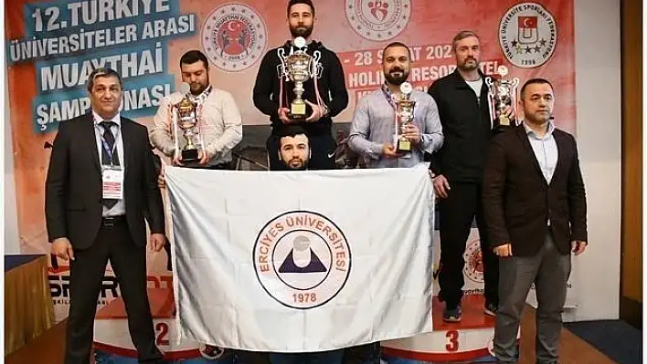 Erciyes Üniversitesi, Muaythai'de Türkiye Şampiyonu oldu
