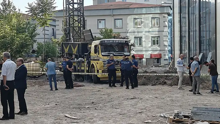 Erciyes Üniversitesi'nde acı olay: Bir işçi hayatını kaybetti