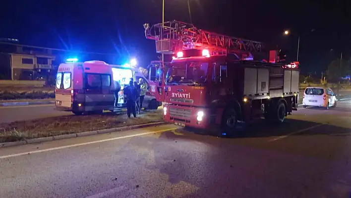 Eşini öldüresiye darp etti, kaçarken kaza geçirip ağır yaralandı