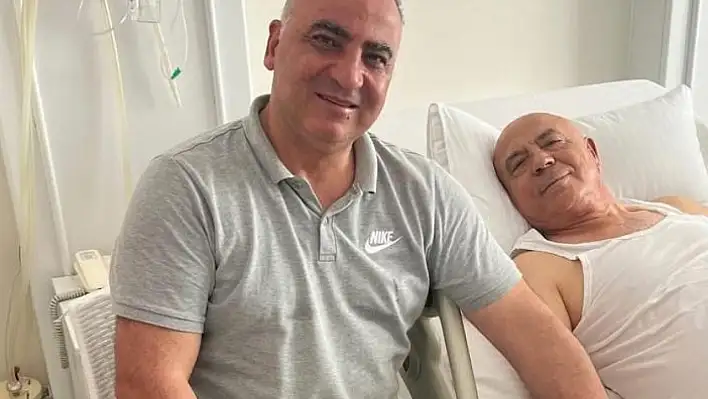 Eski il müdürü Kayseri'nin tanınmış iş insanını hastanede ziyaret etti