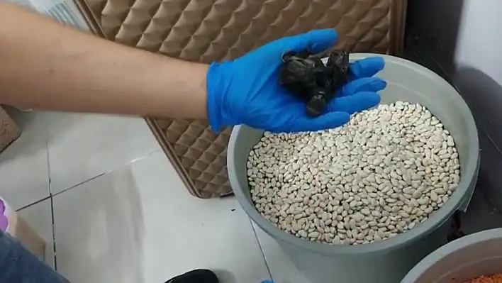 Fasulye dolu kovanın içinden bakın ne çıktı? 6 kişi tutuklandı