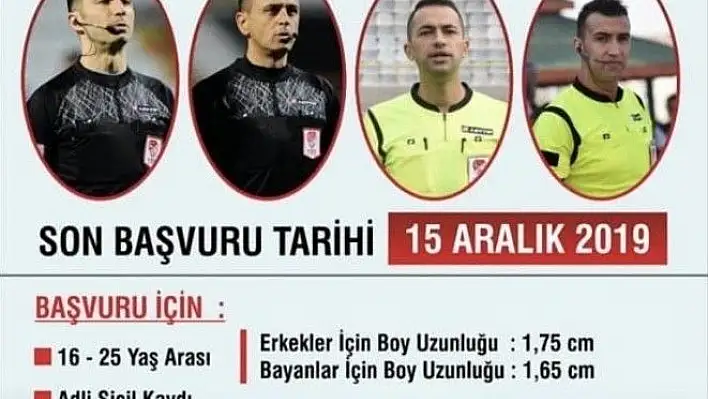 Futbol aday hakem kursu açılıyor
