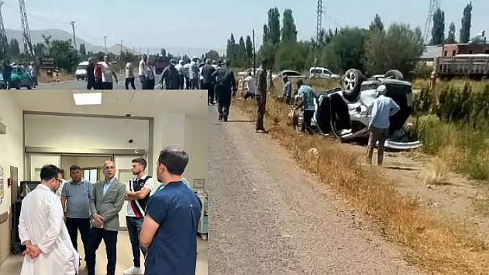Genç, o kazada yaralananları ziyaret etti