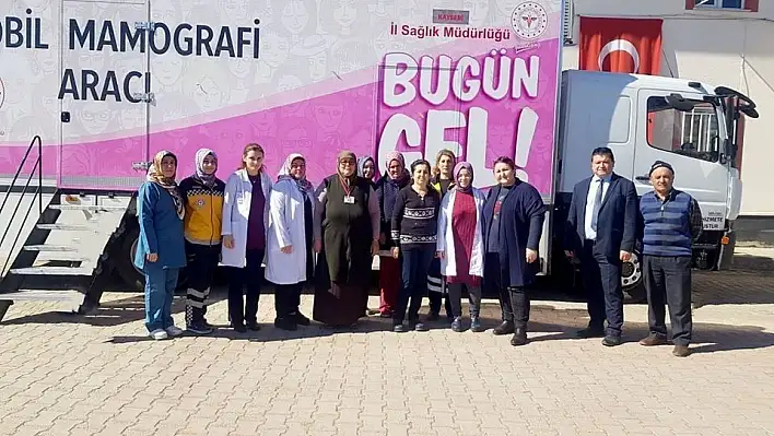 Gezici Kanser Tarama Tırı Sarıoğlan'da