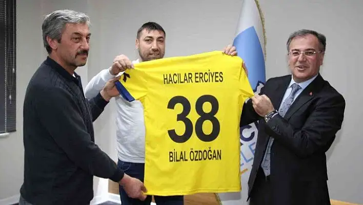 Hacılar Erciyesspor yönetiminden başkan özdoğan'a ziyaret