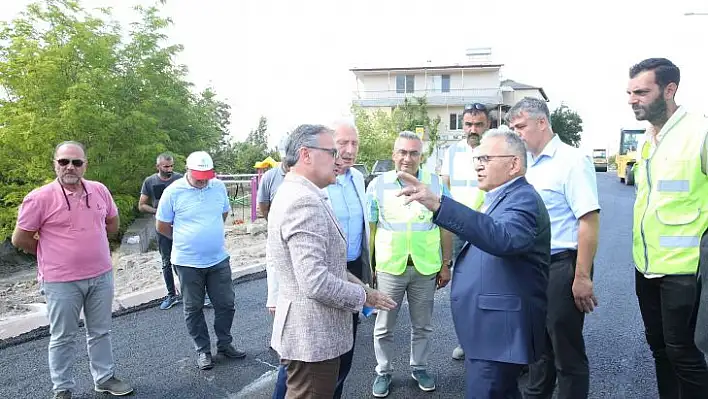 Hacılar - İncesu bağlantı yolunda çalışmalar devam ediyor