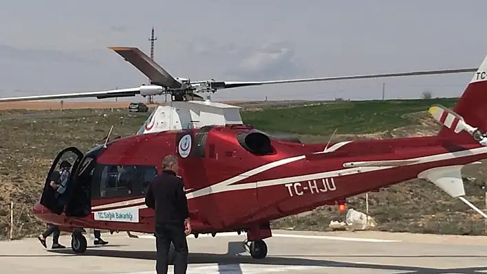 Hava ambulansı Akut Apandisit hastası için havalandı