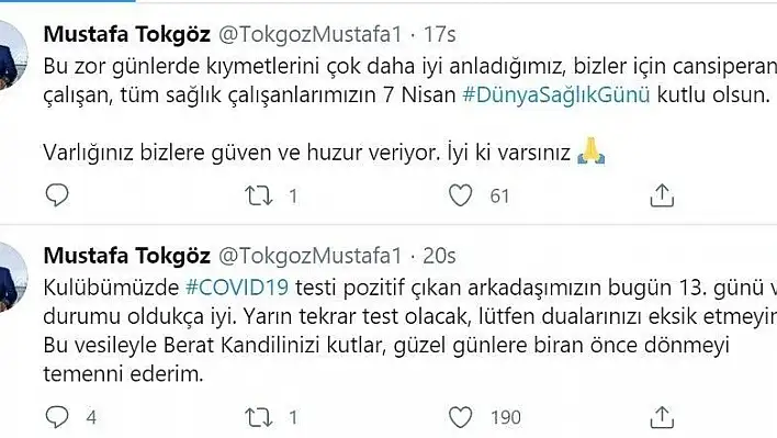 HES Kablo Kayserispor'da testi pozitif çıkan personele yeniden test yapılacak