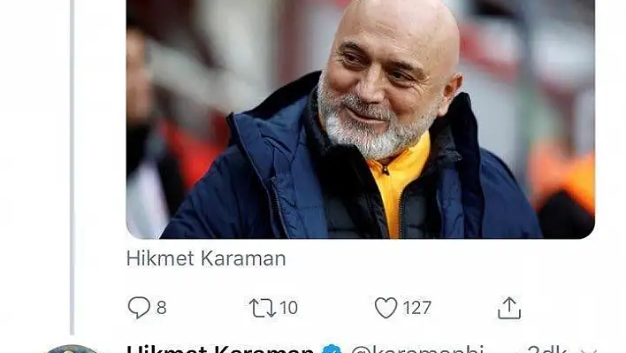 Hikmet Karaman'ı duygulandıran an