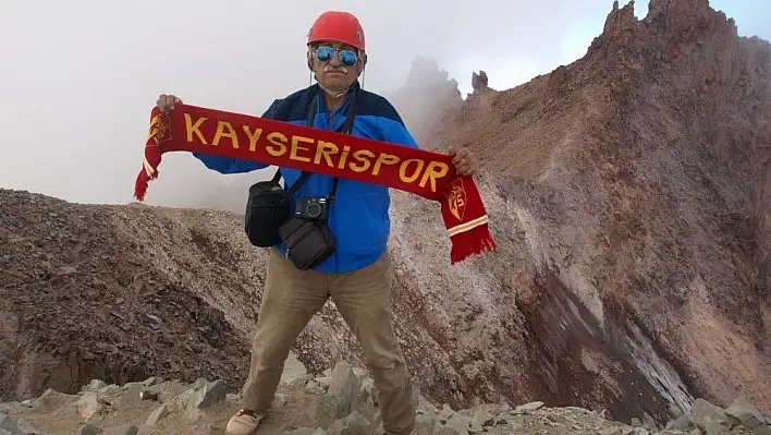 İddiayı kaybetti Erciyes'in zirvesine çıktı