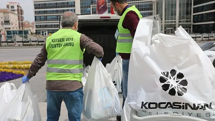 İhtiyaç sahiplerine Ramazan iaşesi Kocasinan Belediyesi'nden