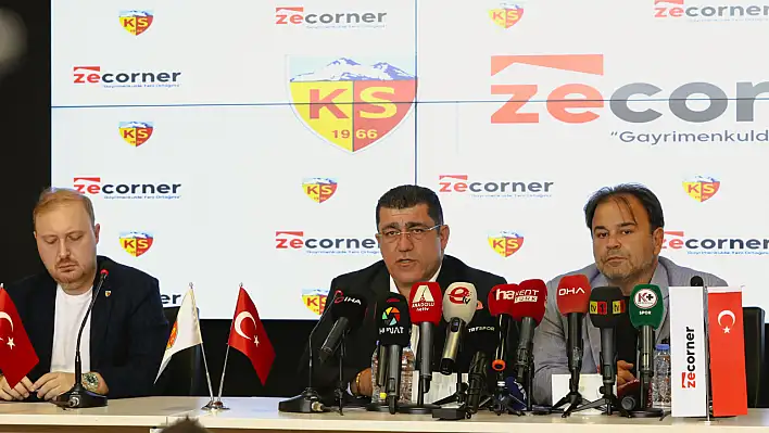 İmzalar atıldı. Kayserispor artık Zecorner Kayserispor, hedef Avrupa