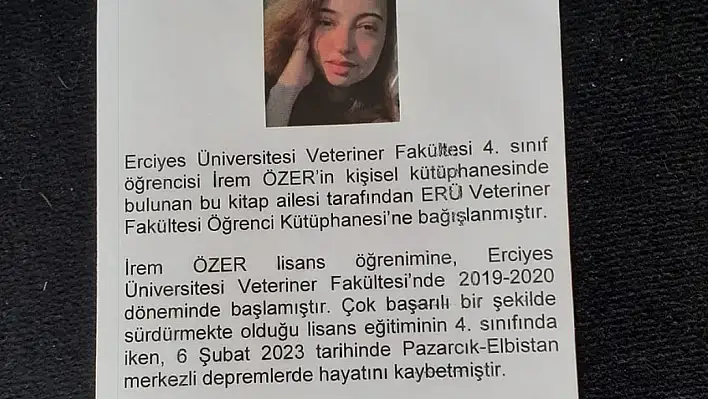 İrem kitaplarda yaşayacak!