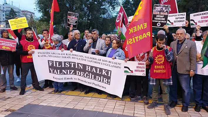 İsrail'e öfke dinmiyor: Emek ve Demokrasi Platformu alana indi!