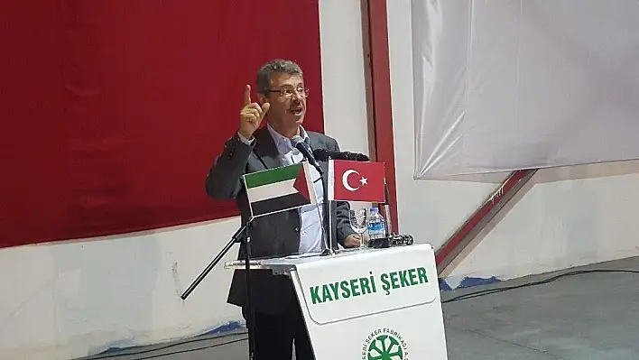 İsrail'in Gazze'deki katliamı, Kayseri Şeker iftar sofrasında lanetlendi