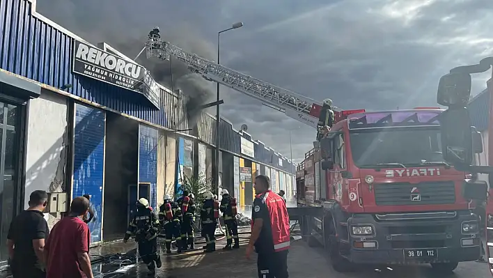 İşte Kayseri'deki yangından ilk görüntüler