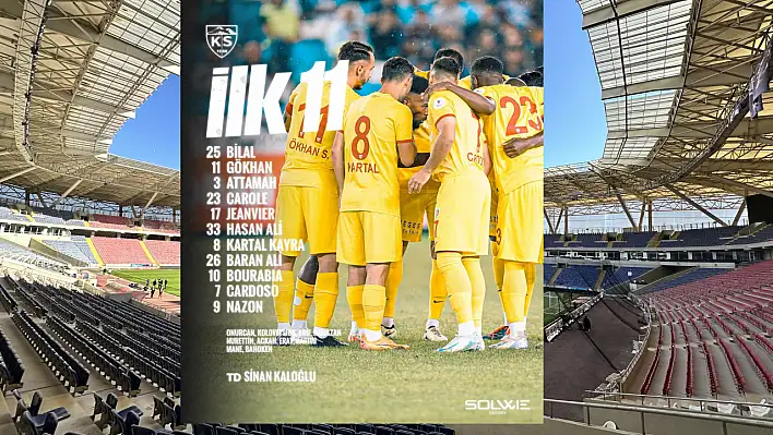 İşte Kayserispor'un 11'i