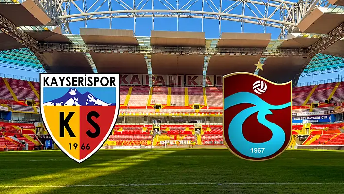 İşte Kayserispor'un Trabzonspor karşısındaki 11