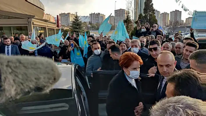 İYİ Parti Lideri Akşener, Kayseri'ye geldi