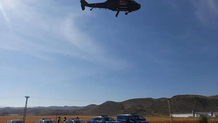 Kayseri'de helikopterli denetim