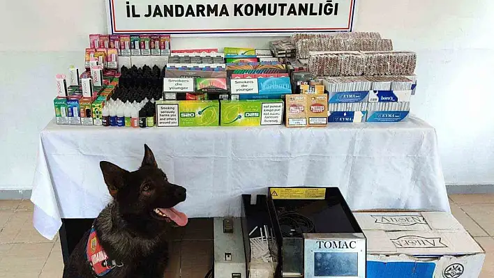 Jandarmadan kaçakçılık operasyonu: 210 bin TL'lik malzeme ele geçirildi