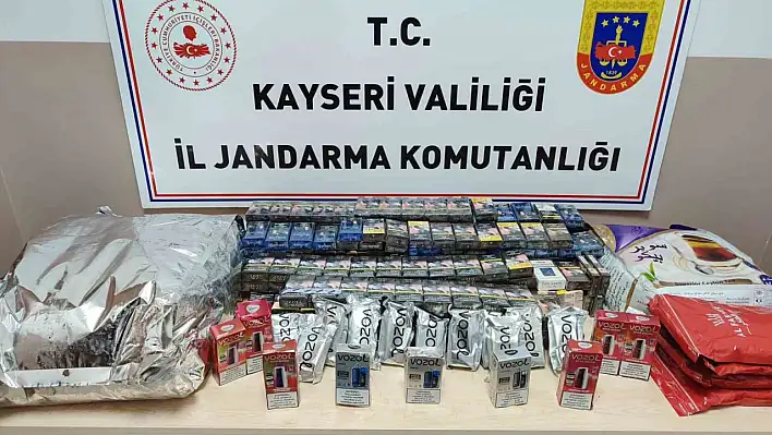 Jandarma, Kayseri-Malatya karayolu bakın neler yakaladı