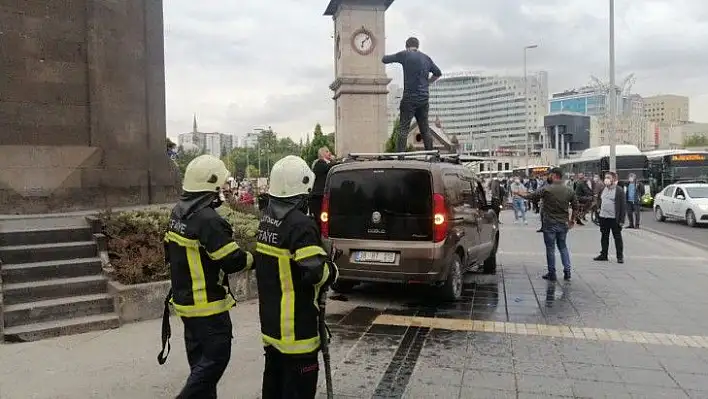 Kahraman polis memuru canını hiçe sayıp intihar girişimini önledi